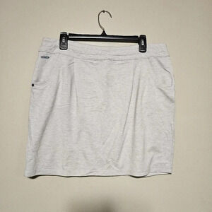 Lole Athletic Skirt Women's Size Large Tan Drawstring Elastic Waist Pockets